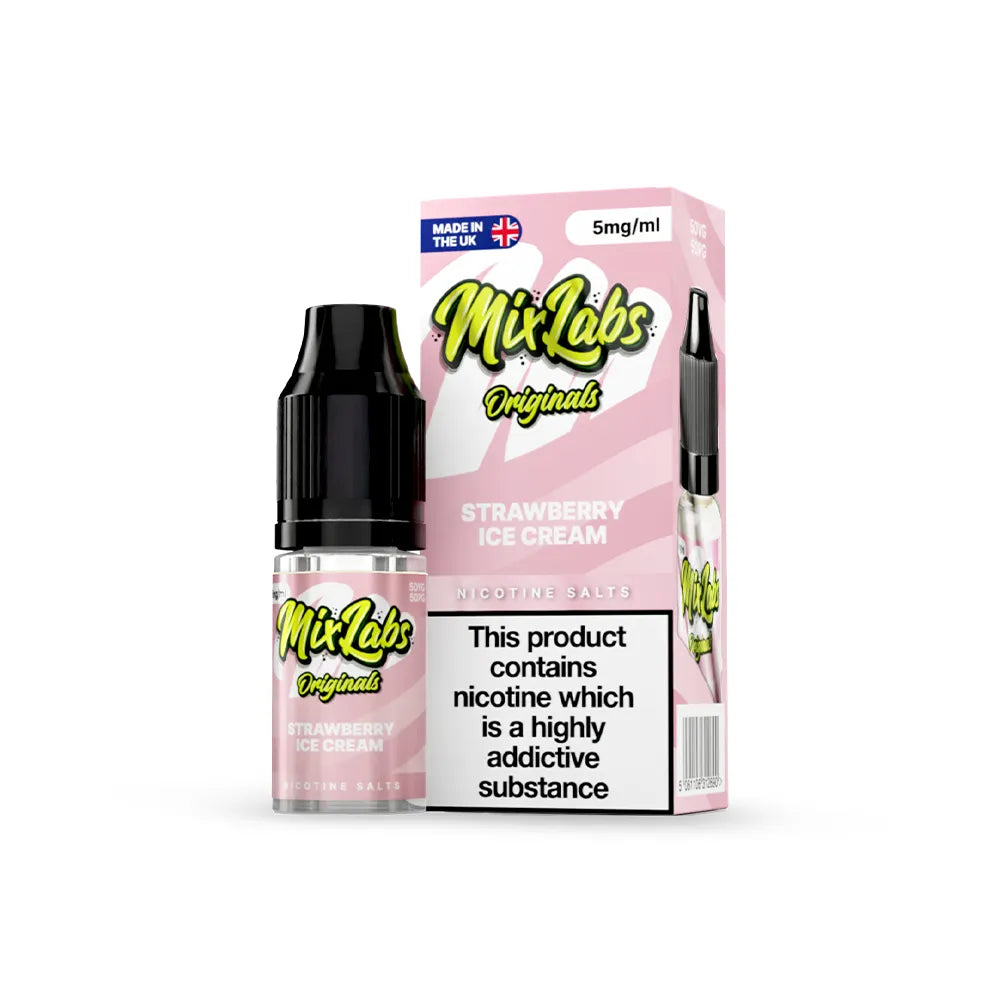 Mix Labs Originals - Strawberry Ice Cream Nic Salt 10ml