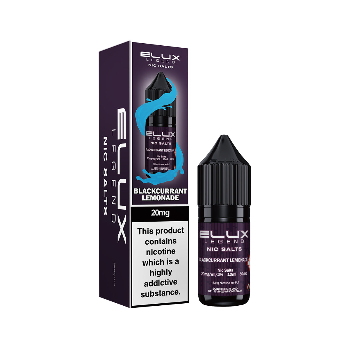 Elux Legend - Blackcurrant Lemonade Nic Salt