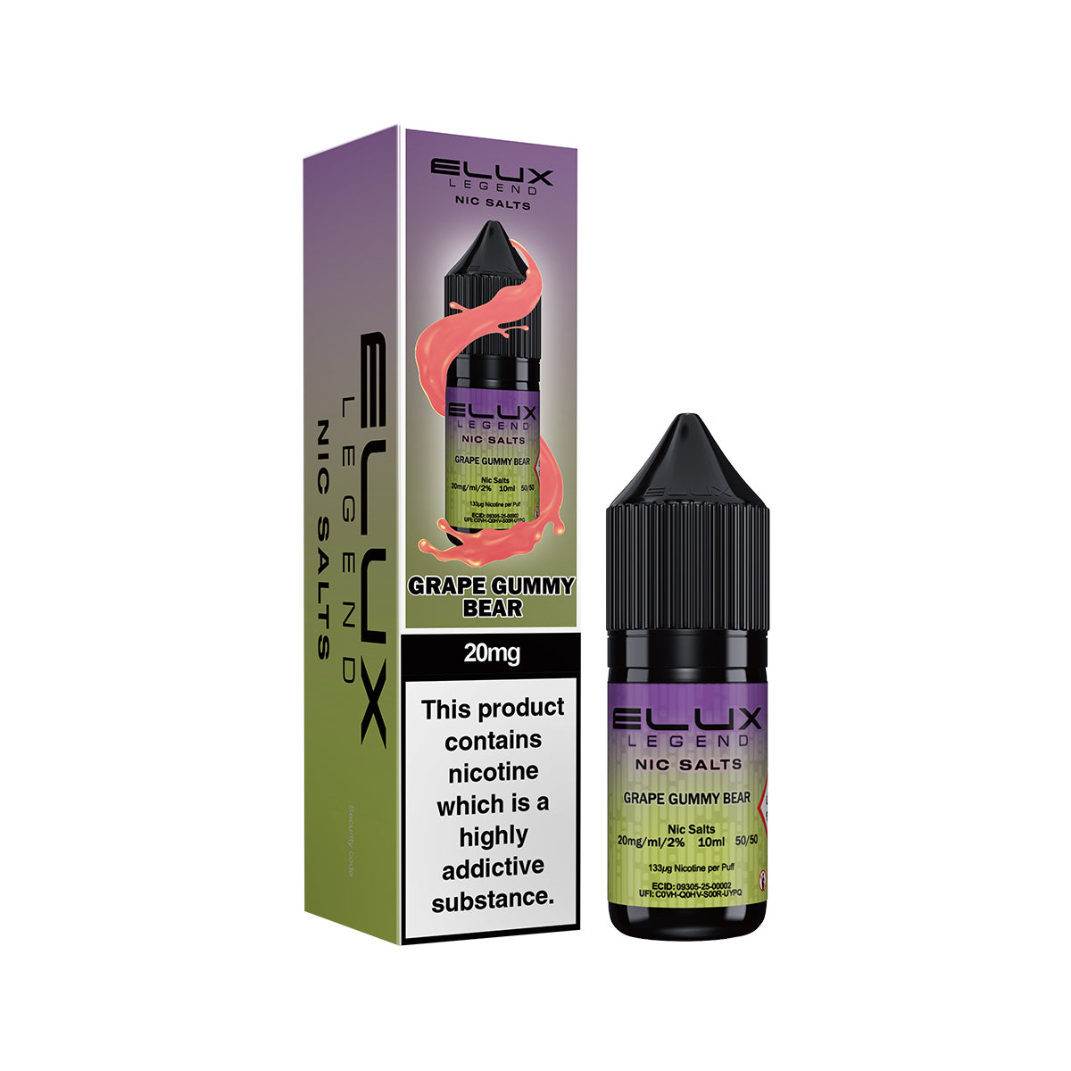 Elux Legend - Grape Gummy Bear Nic Salt