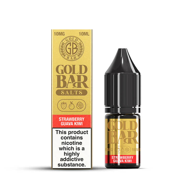 Gold Bar - Strawberry Guava Kiwi Nic Salt 10ml
